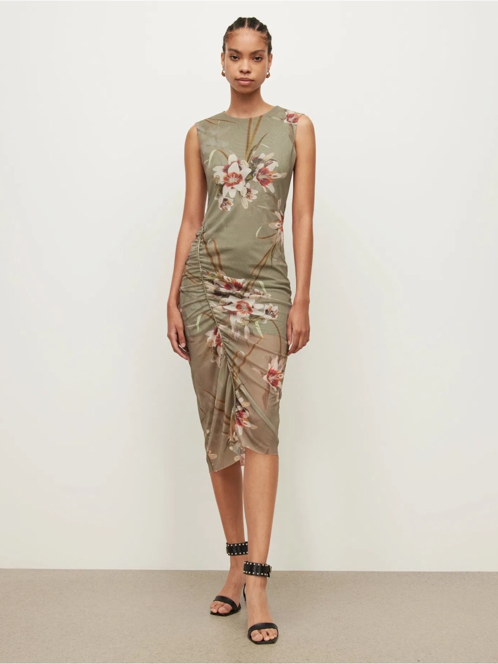 All Saints Nora Dorado Midi Dress